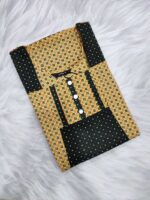 Comfortable Churidar Model Cotton Nighty, 55 Inches Long - Yellow + Dark Green - Image 3