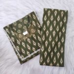 Night Suit In Cambric Cotton Fabric - Short Top And Pants - Green - Image 3