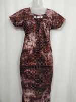 Traditional Chungidi Nighty, 55 Inches Length - Brown - Image 4