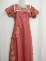 Comfortable Churidar Model Cotton Nighty, 55 Inches Long - Image 4