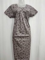 Traditional Cotton Nighty, 55 Inches Length - Image 4