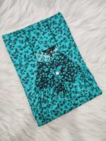 Traditional Cotton Nighty, 55 Inches Length - Green - Image 3