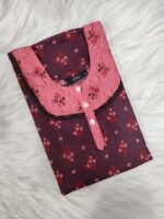 Comfortable Churidar Model Cotton Nighty, 55 Inches Long - Purple - Image 3