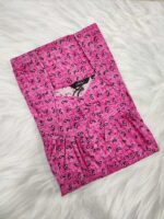 Traditional Cotton Nighty, 55 Inches Length - Rose - Image 3