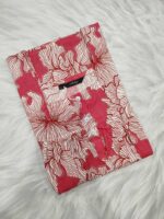 Front Open Cotton Nighty With Buttons, 55 Inches Long - Rose - Image 3