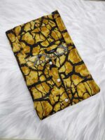 Front Open Cotton Nighty With Buttons, 57 Inches - Yellow - Image 4