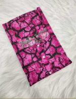 Front Open Cotton Nighty With Buttons, 57 Inches - Rose - Image 6