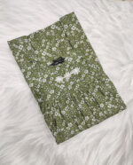 Traditional Cotton Nighty, 55 Inches Length - Green - Image 3