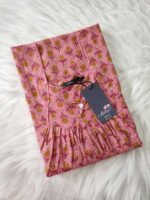Traditional cotton nighty, 55 Inches Long - Pure Cambric Cotton - Image 3