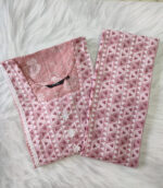 Night Suit In Cotton Fabric - Short Top And Pants - Image 3