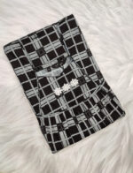 Traditional Cotton Nighty, 55 Inches Length - Black - Image 3