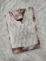 Short And Trendy Cotton Nighty With Round Neck - Image 3