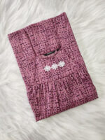 Traditional Cotton Nighty, 55 Inches Length - Onion Pink - Image 3