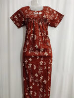 Traditional Cotton Nighty, 55 Inches Length - Image 4