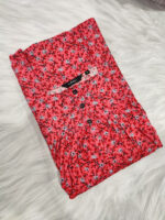 Front Open Cotton Nighty With Buttons, 55 Inches - Peach - Image 3
