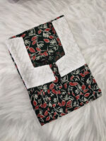 Front Open Cotton Nighty With Buttons, Hacoba Yoke, 55 Inches - Green - Image 3