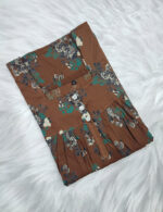 Front Open Cotton Nighty With Buttons, 55 Inches - Image 3