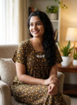 Traditional Cotton Nighty, 55 Inches Length