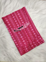 Front Open Cotton Nighty With Zip, 57 Inches - Rose - Image 3