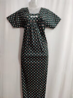 Traditional Cotton Nighty, 55 Inches Length - Green - Image 4