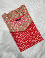 Short And Trendy Cotton Nighty - Red - Image 3