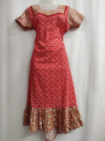 Short And Trendy Cotton Nighty - Red - Image 4