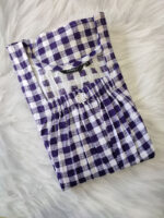 Traditional Cotton Nighty With Elastic Neck, 55 Inches Length - Image 3