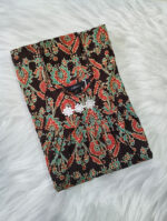 Traditional Cotton Nighty, 55 Inches Length - Brown + Green - Image 3