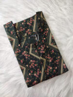 Comfortable Full Open Cotton Nighty, 55 Inches Long - Dark Green - Image 3