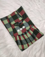Traditional Cotton Nighty, 55 Inches Length - Dark Green - Image 3