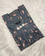 Traditional Cotton Nighty, 55 Inches Length - Ash - Image 3